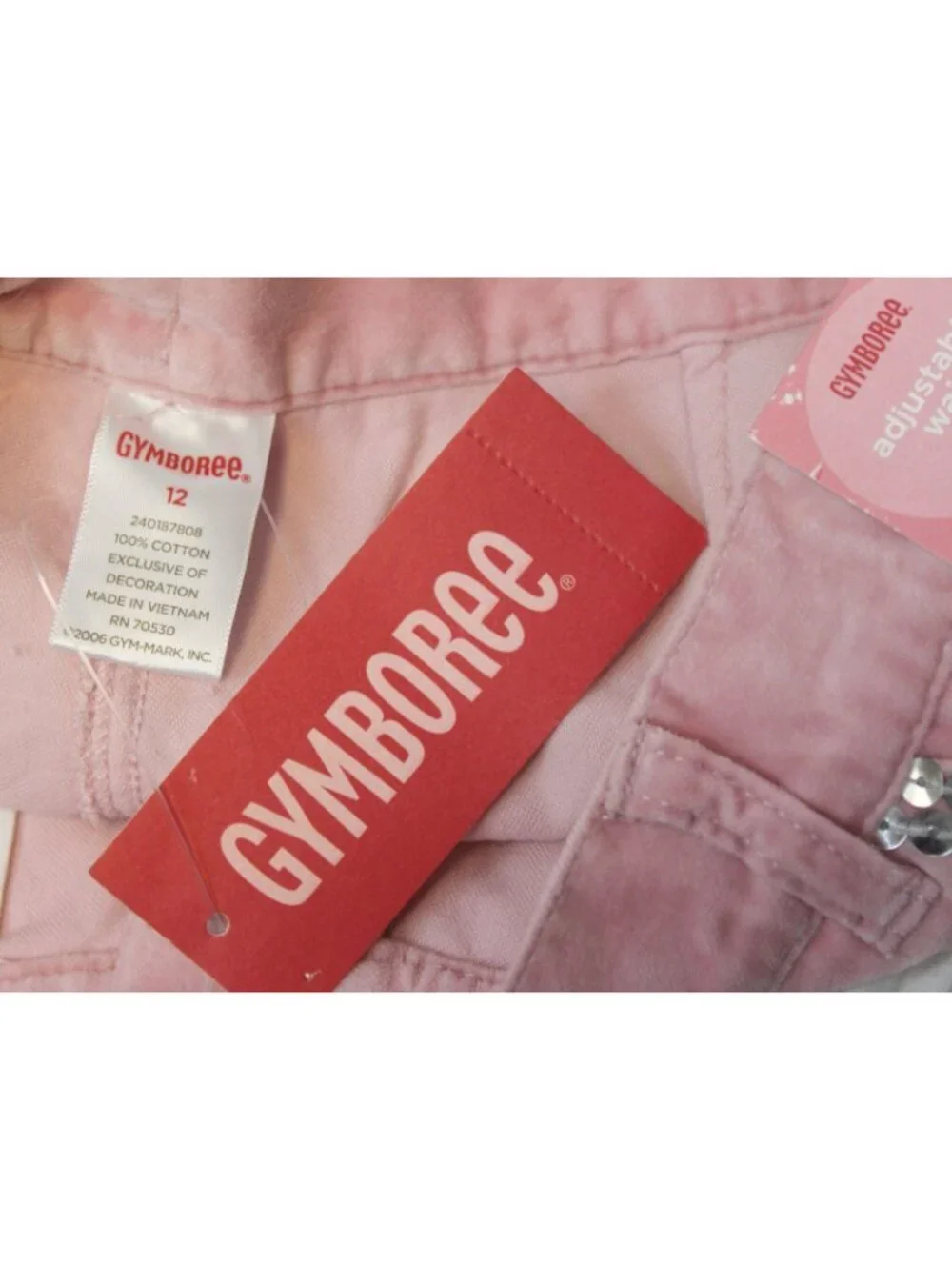 2006 Gymboree Princess Snow Drop Velour Cargo Pants sz 12 Snowflake Sparkle Jean